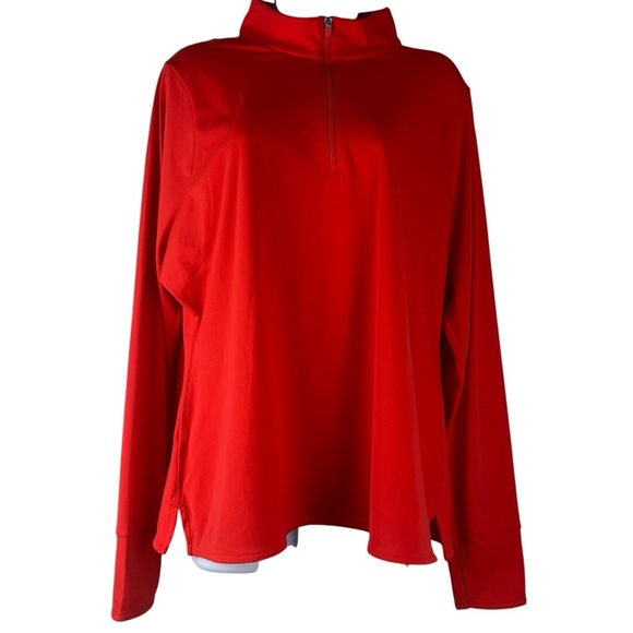 BANDIER All Access Flame Scarlett 1/4 Zip Pullover Pro Fleece Athletic - Picture 1 of 13